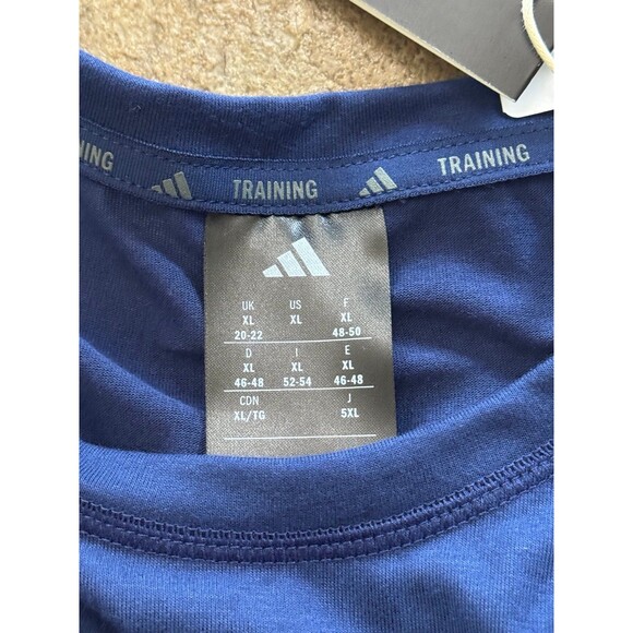 Adidas Essentials Boxy Workout Tank Top Dark Blue Size XL - Picture 8 of 9